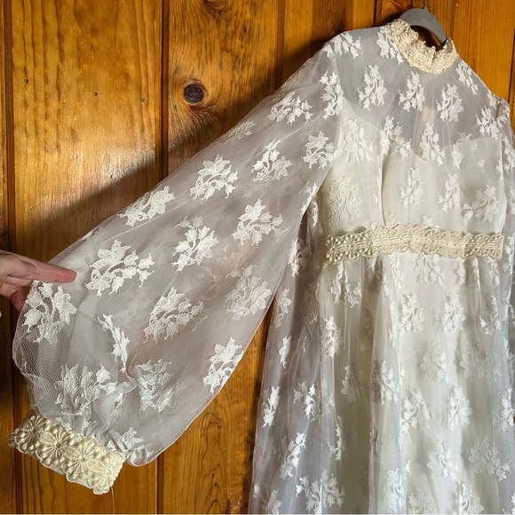 Vintage Lorrie Deb San Francisco Maxi Lace Dress - Picture 5 of 8